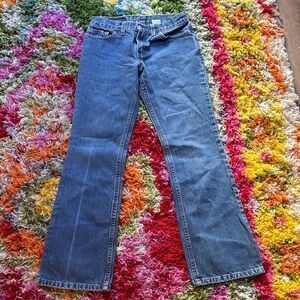 Levi's Vintage 518 Super Low Bootcut Flare Jeans in Classic Blue